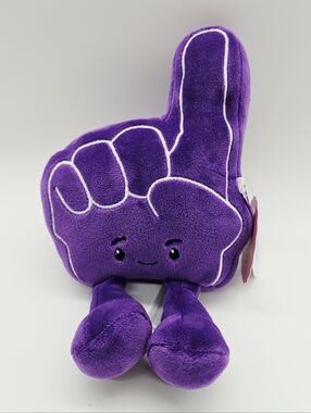 GIGGLE SCAPE | purple game day finger collectible 9" plush stuffie stuffed toy